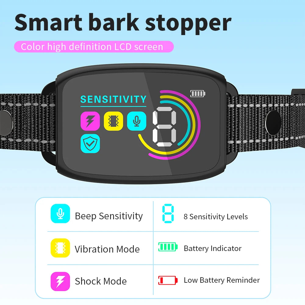 Aapon Mini Market Ltd Smart Automatic Anti-Barking Dog Collar Rechargeable