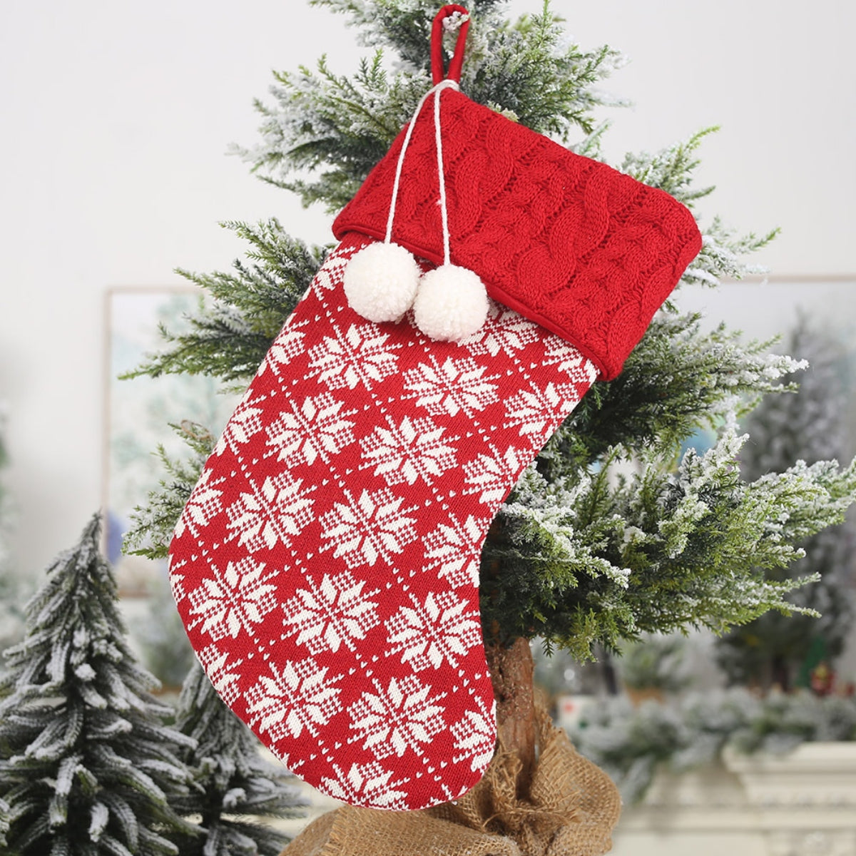 Knitted Christmas stocking – view 3