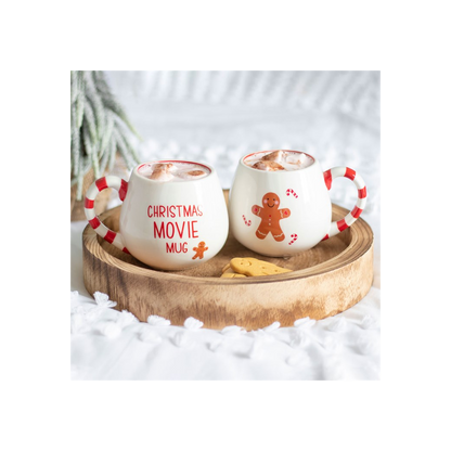 Christmas Movie Mug – White Rounded Mug with Gingerbread Man – view 5