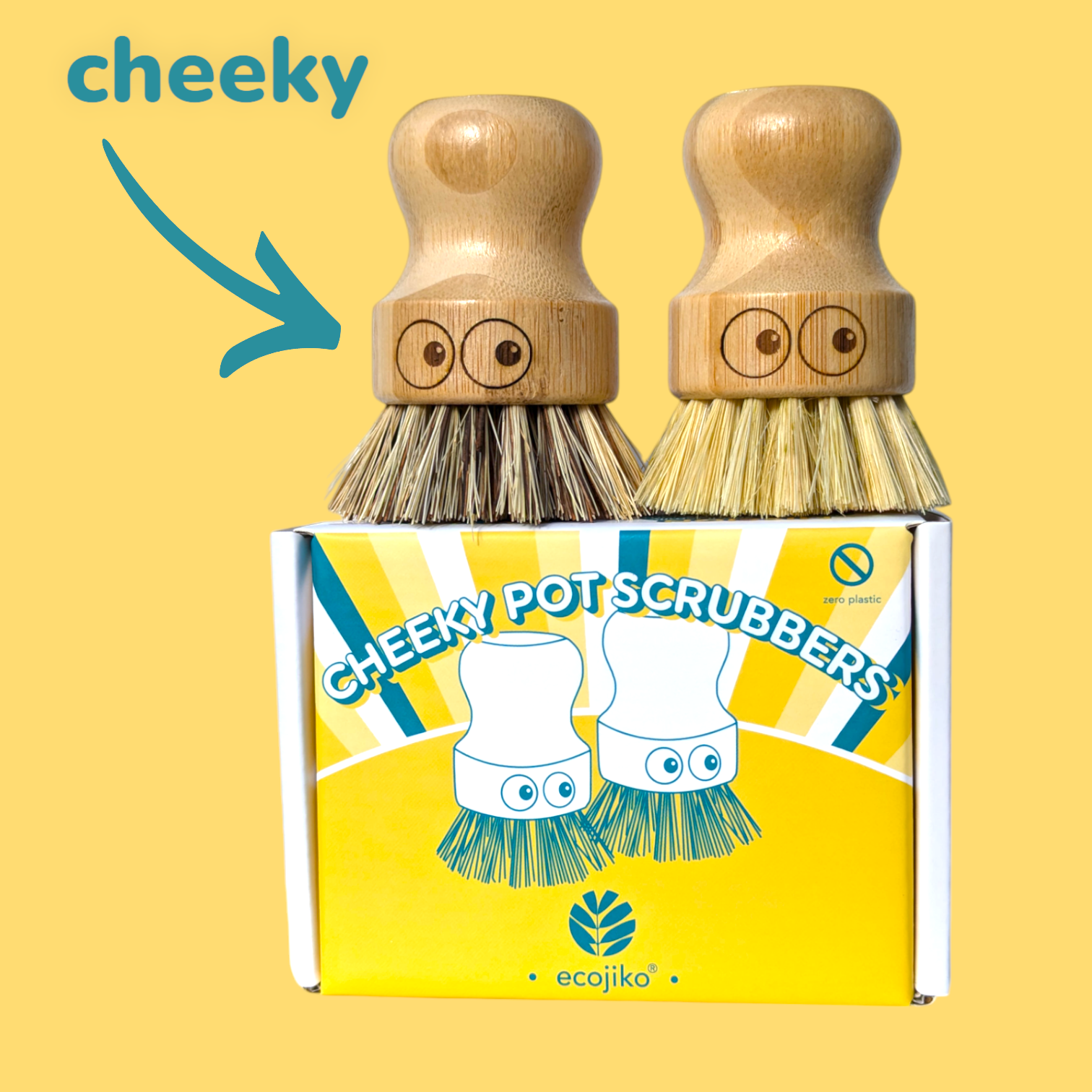 Aapon mini market -Sustainable Bamboo Cheeky Pot Scrubbers