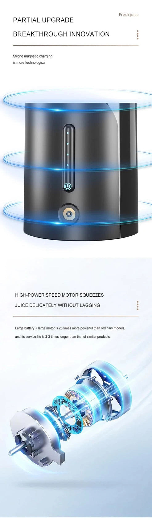 NNEDSZ Pink Portable Juicer