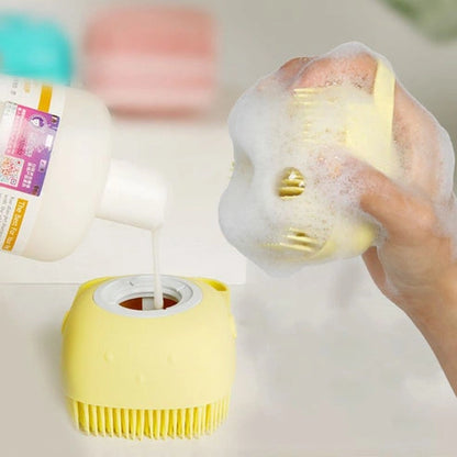 Aaponminimarket Silicone Pet Bath Brush Comb