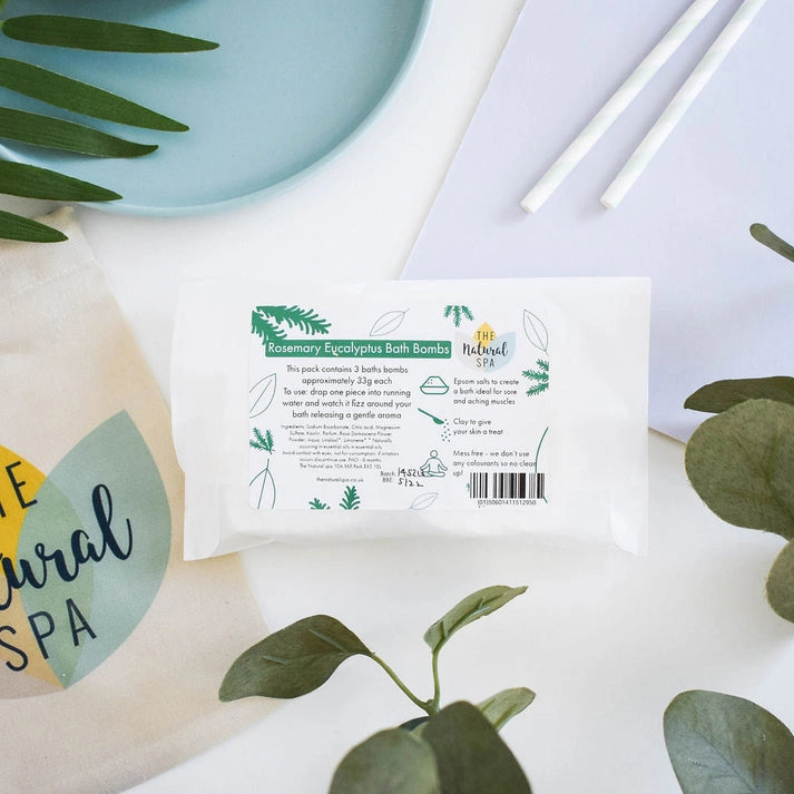 Aaponminimarket Rosemary Eucalyptus Aromatherapy Bath Bombs