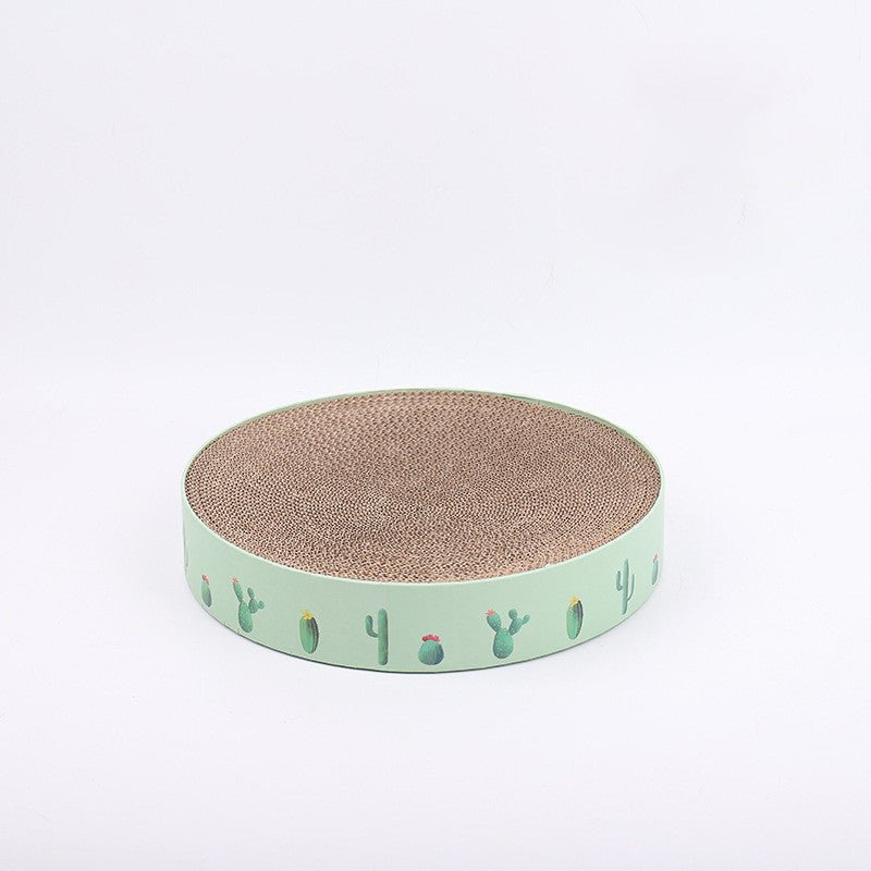 Durable Round Cat Scratch Board Bed and Toy - Aapon Mini Market Ltd