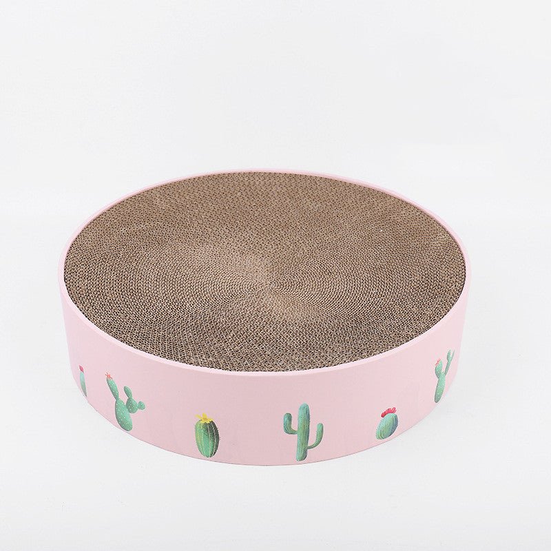 Durable Round Cat Scratch Board Bed and Toy - Aapon Mini Market Ltd