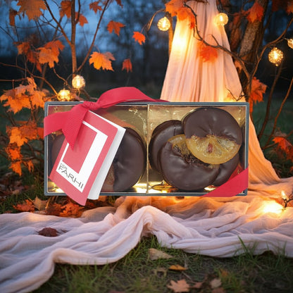 Belgian Dark Chocolate Dipped Candied Orange and Lemon Slices, 188g-0