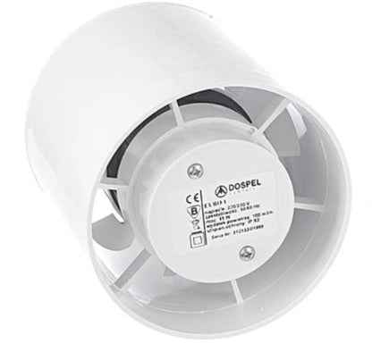 Euro Axial Bathroom Extraction Fan, 150mm