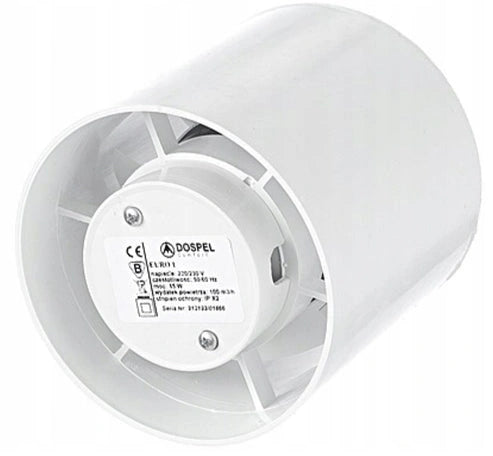 Euro Axial Bathroom Extraction Fan, 150mm