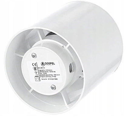 Euro Axial Bathroom Extraction Fan, 150mm