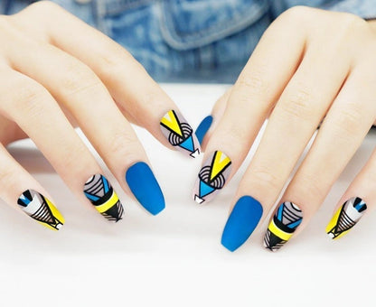 fake nails matte nail sheets