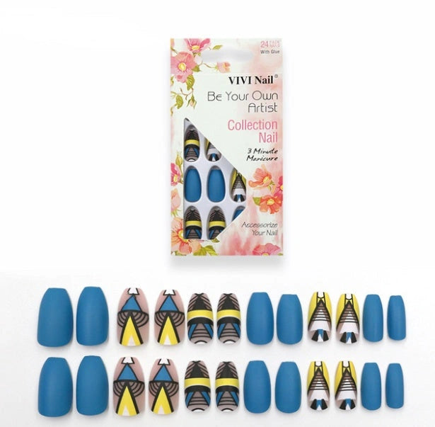 fake nails matte nail sheets