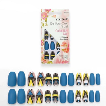 fake nails matte nail sheets