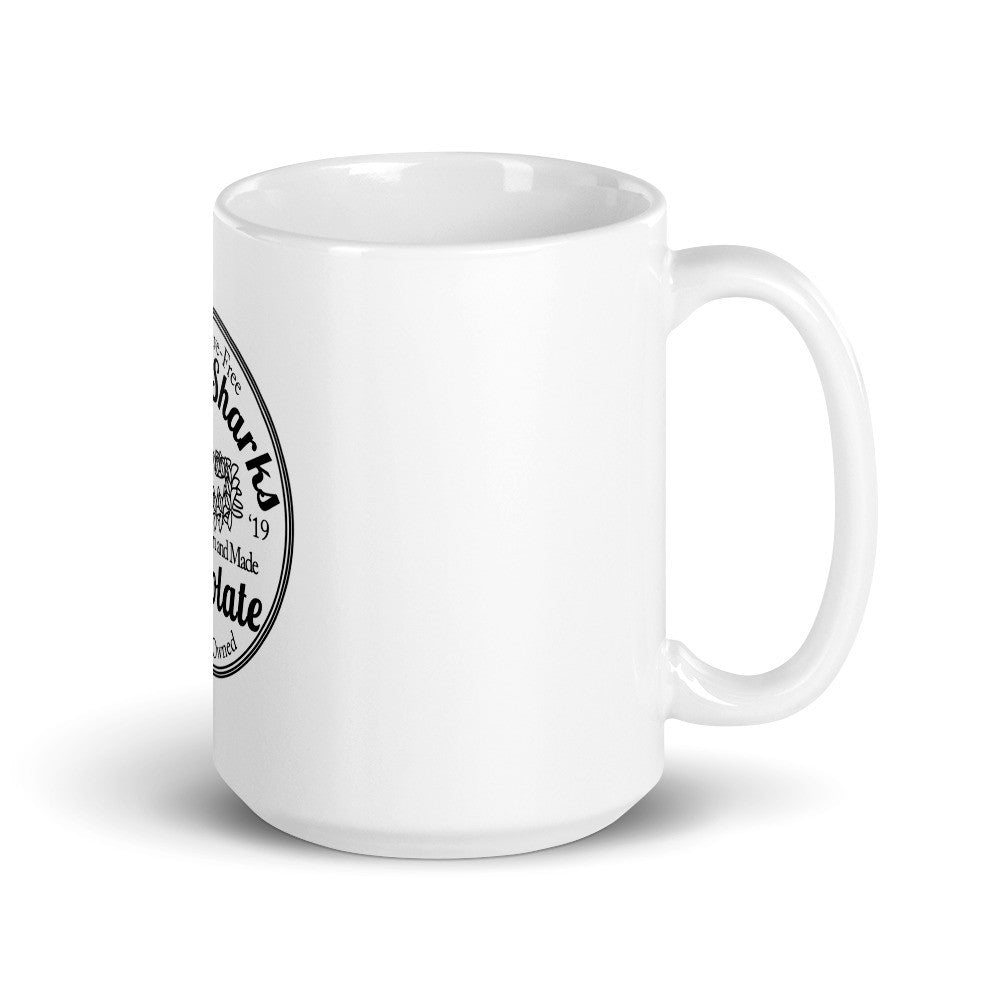 Aapon mini market -Island Sharks White Glossy Mug