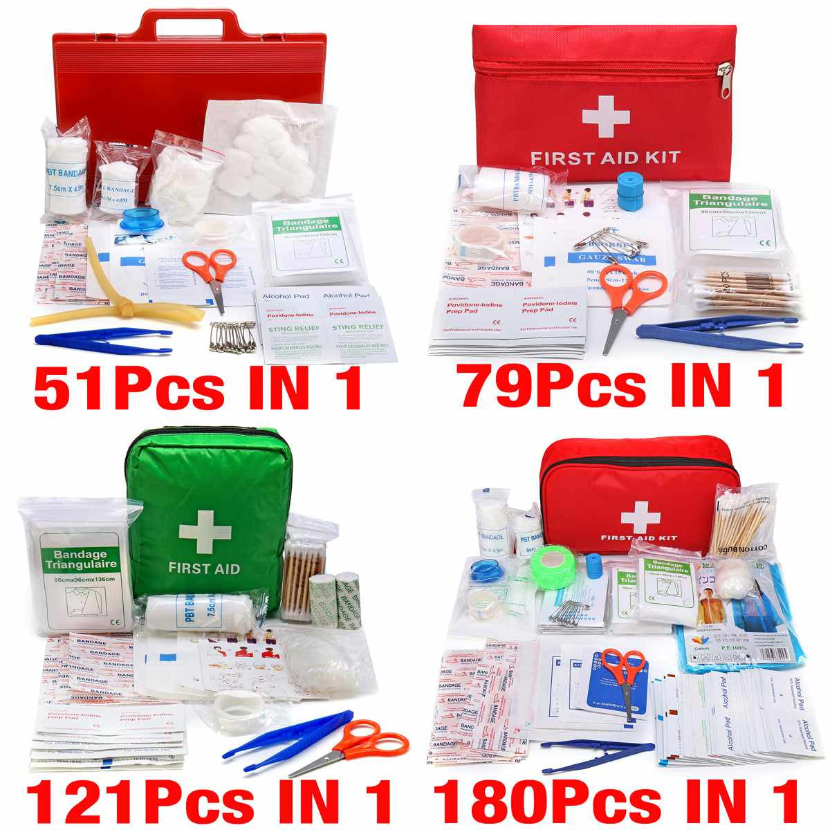 Mini Safe Camping Hiking Car First Aid Bag Kit