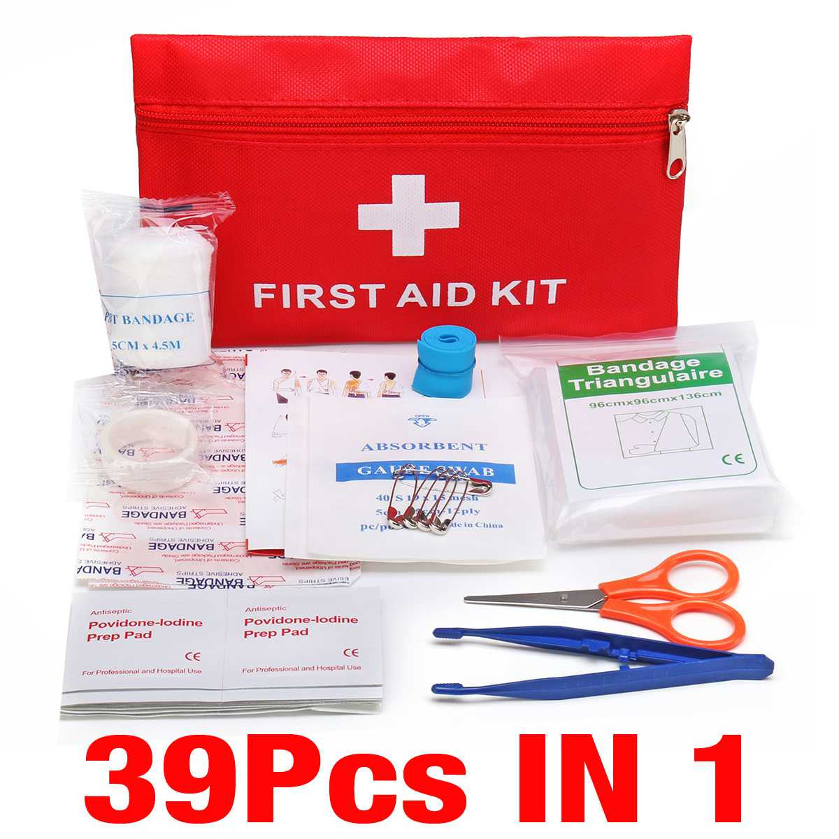 Mini Safe Camping Hiking Car First Aid Bag Kit