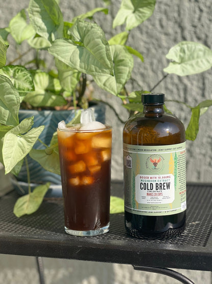 Happy Mushroom Cold Brew Coffee Concentrate
