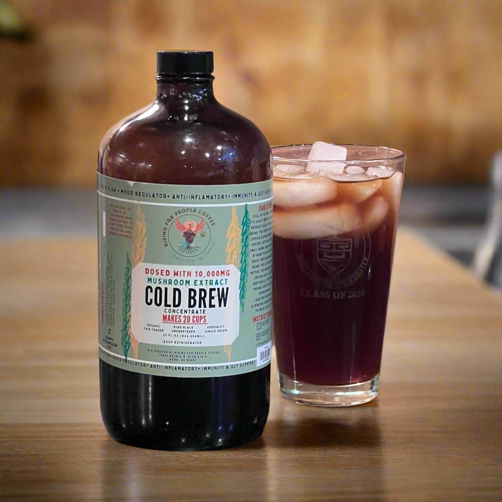 Happy Mushroom Cold Brew Coffee Concentrate
