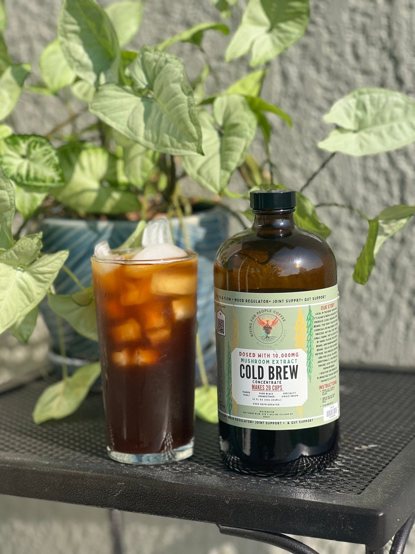 Happy Mushroom Cold Brew Coffee Concentrate