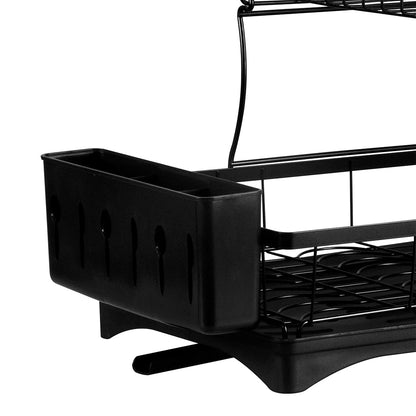 Aapon mini market -NNEIDS TOQUE Detachable Dish Drying Rack Cutlery Black