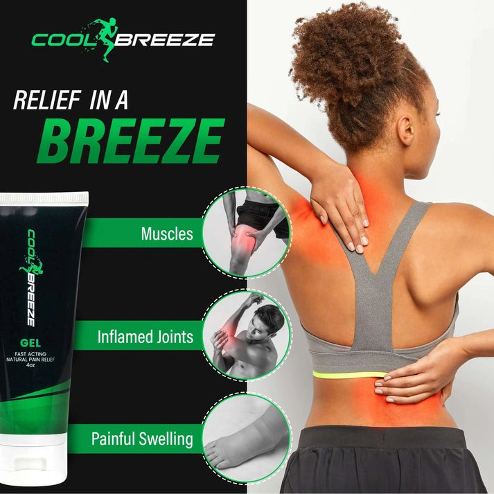 Aaponminimarket Cool Breeze Pain Relief Gel, 4oz Tube