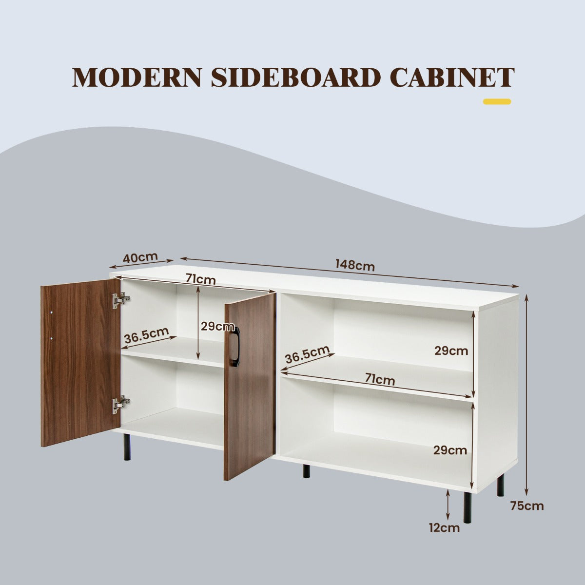 Aapon mini market -NNECW Modern Buffet Sideboard 