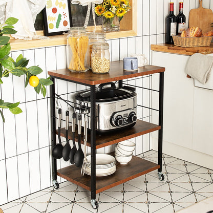 Aapon mini market -NNECW 3-Layer Kitchen Rolling Cart