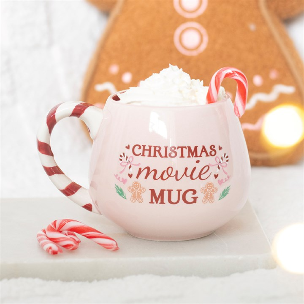 Pink Christmas Movie Mug – Rounded, 500ml – view 3