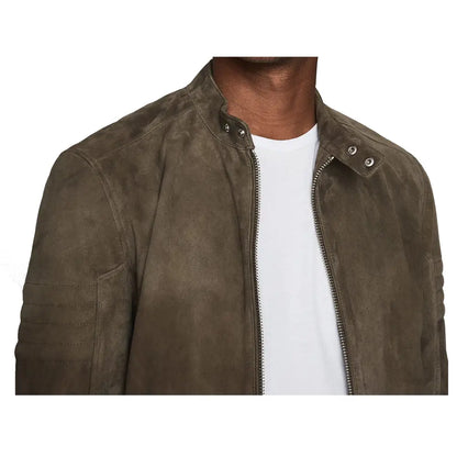 Men’s Suede Motorcycle Rider Jacket
