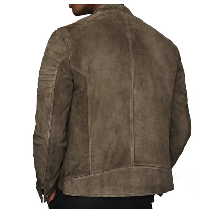 Men’s Suede Motorcycle Rider Jacket