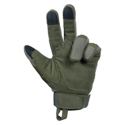 Men's Touchscreen Hiking Gloves - Waterproof Outdoor Sports Gloves Size - S-M-L-XL Green