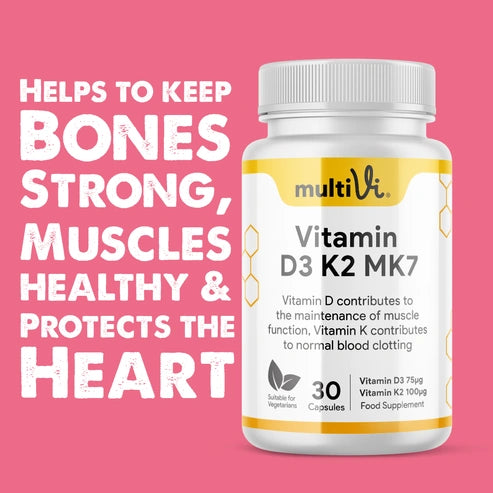 Aaponminimarket Vitamin D3 3000 IU + K2 MK-7 Supplement