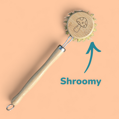 Aapon mini market -Mushroom Design Dish Brush with Replaceable Head