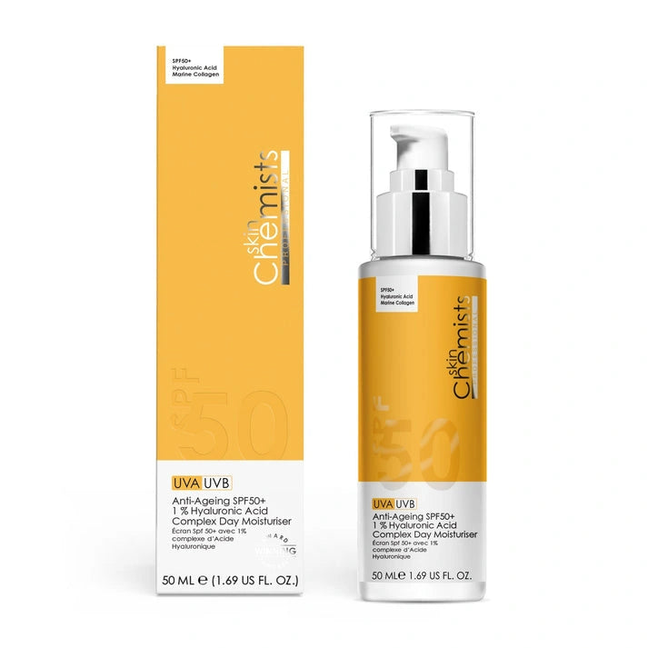 Anti-Ageing SPF50+ Day Moisturizer with 1% Hyaluronic Acid