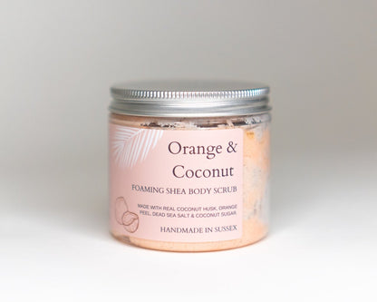 Orange & Coconut Whipped Soap Scrub
