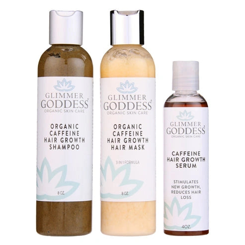 Organic Caffeine Hair Growth System | 3-Step Treatment Set