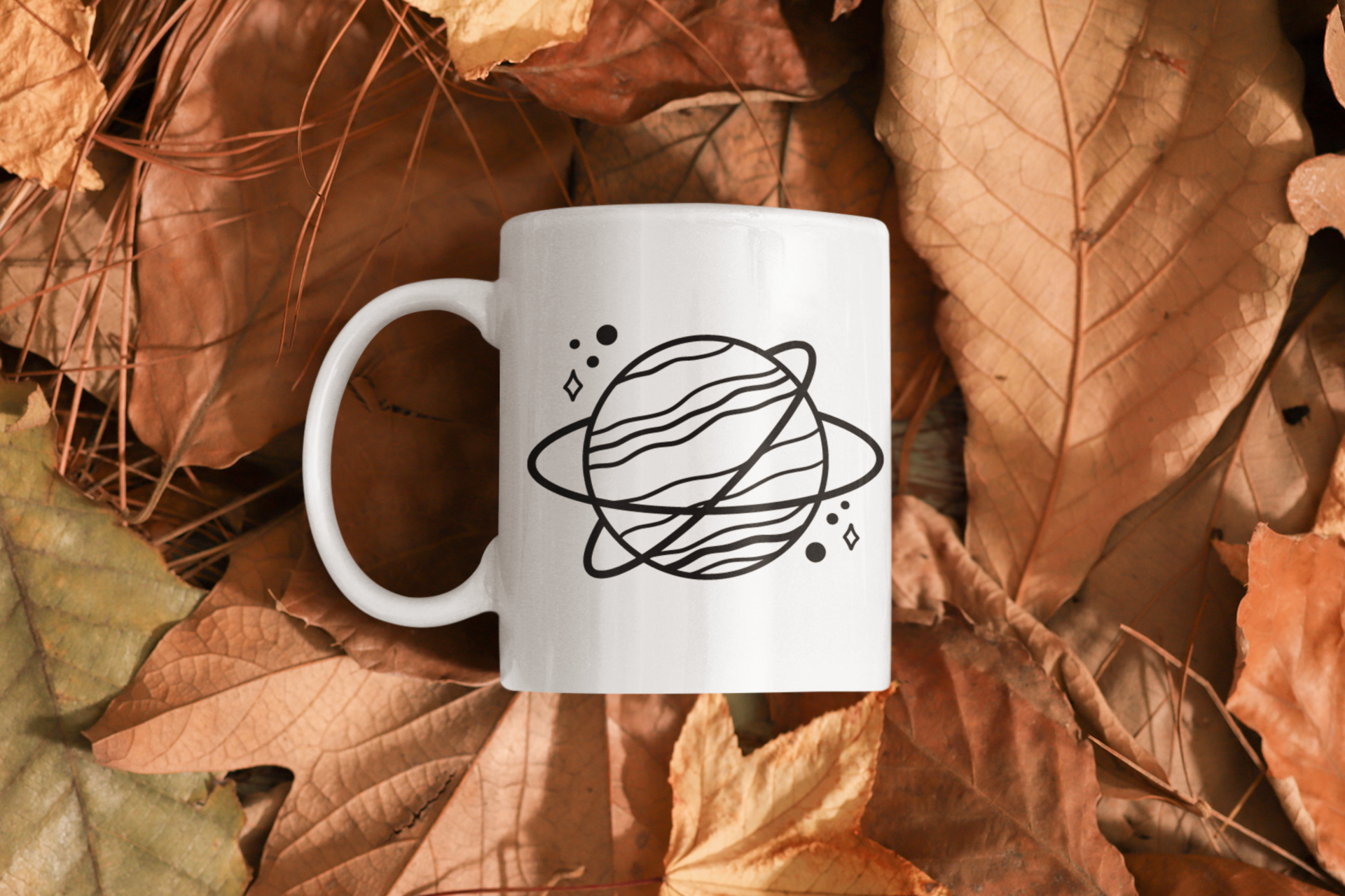Aapon mini market -Planet With Rings Boho Mug