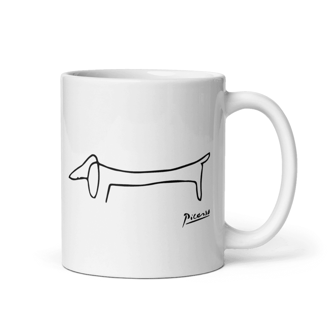 Pablo Picasso Dachshund Dog (Lump) Artwork Mug - Aapon Mini Market Ltd