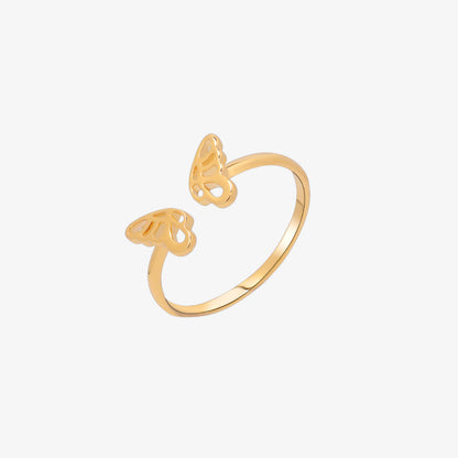 Butterfly wing ring