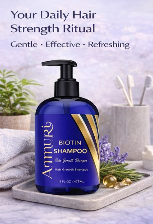 Ammuri Supreme Biotin Shampoo for Thicker Hair (473ml)