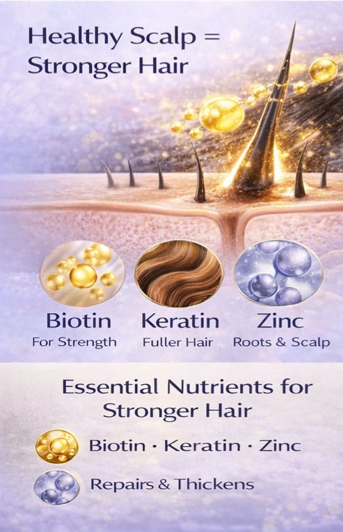 Ammuri Supreme Biotin Shampoo for Thicker Hair (473ml)