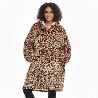Unisex Sherpa LIned Blanket Hoodie