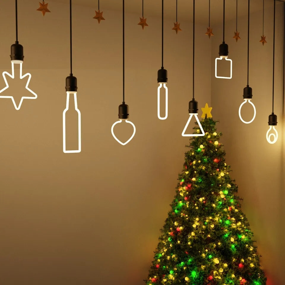 Christmas Shaped LED Bulbs E27 – 2700K Warm White, Dimmable