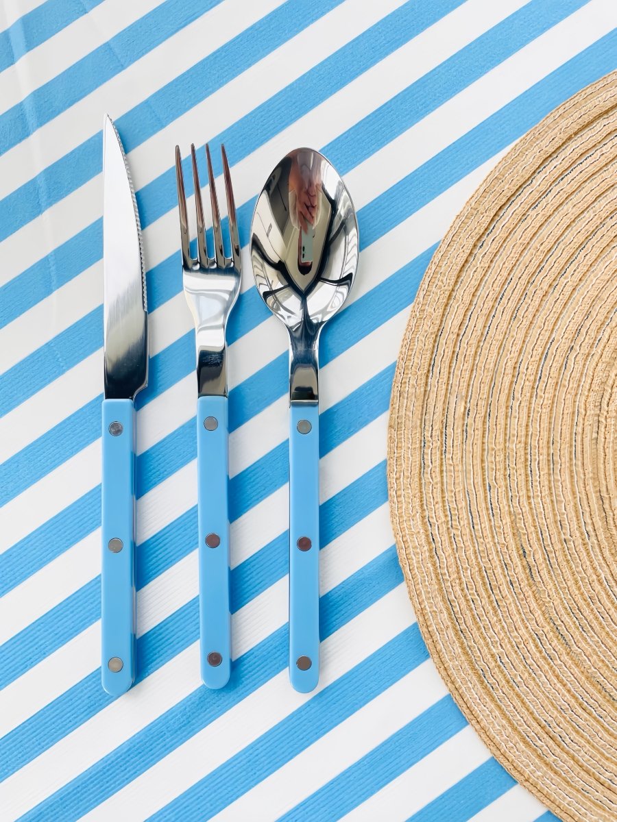 Aapon mini market -Set Of 10 Dopamine Stainless Steel Rivet Flatware