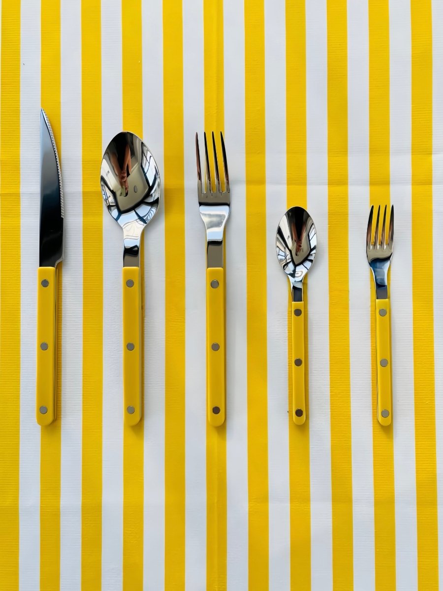 Aapon mini market -Set Of 10 Dopamine Stainless Steel Rivet Flatware