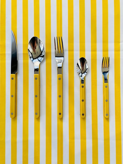 Aapon mini market -Set Of 10 Dopamine Stainless Steel Rivet Flatware