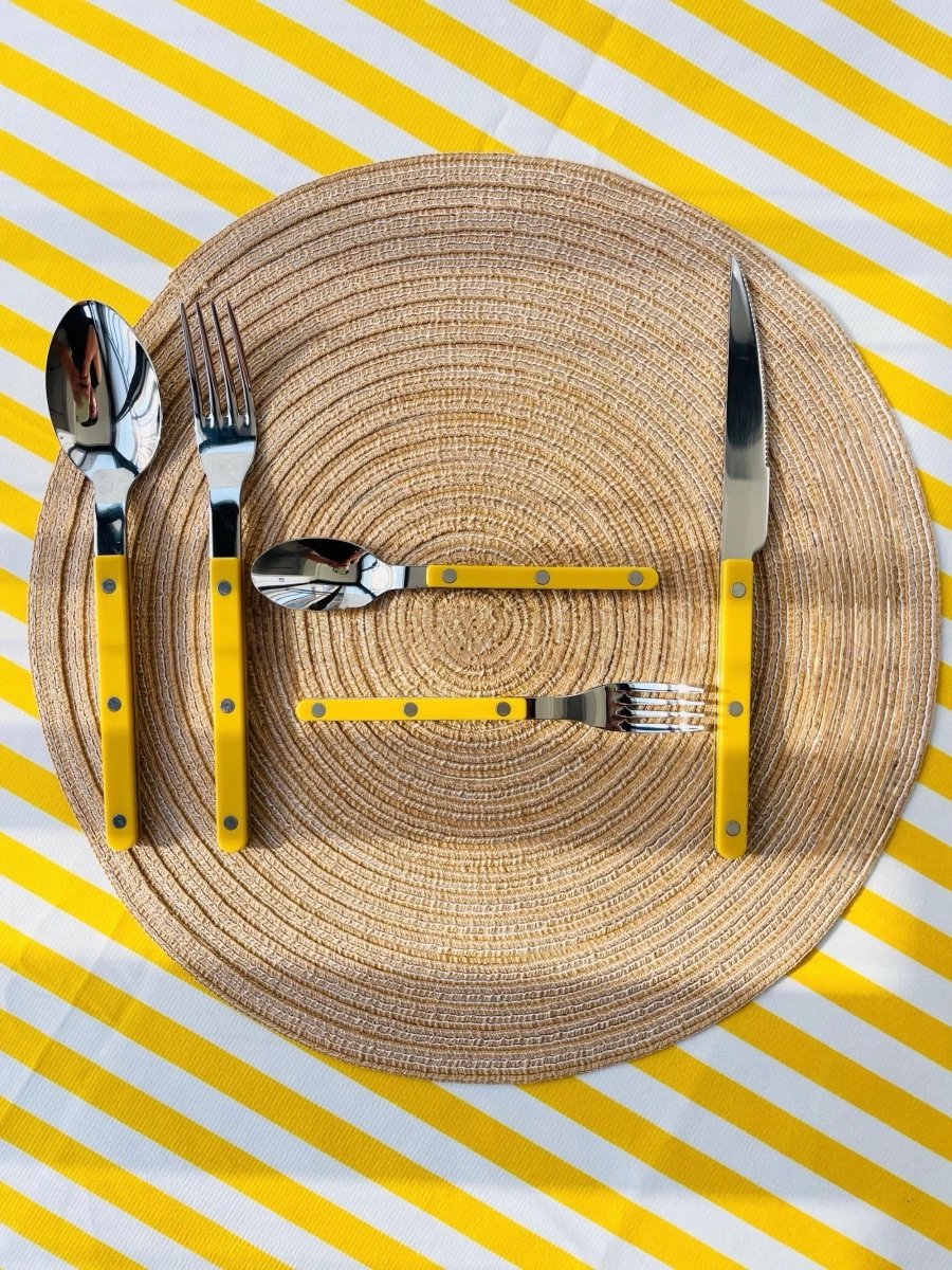 Aapon mini market -Set Of 10 Dopamine Stainless Steel Rivet Flatware