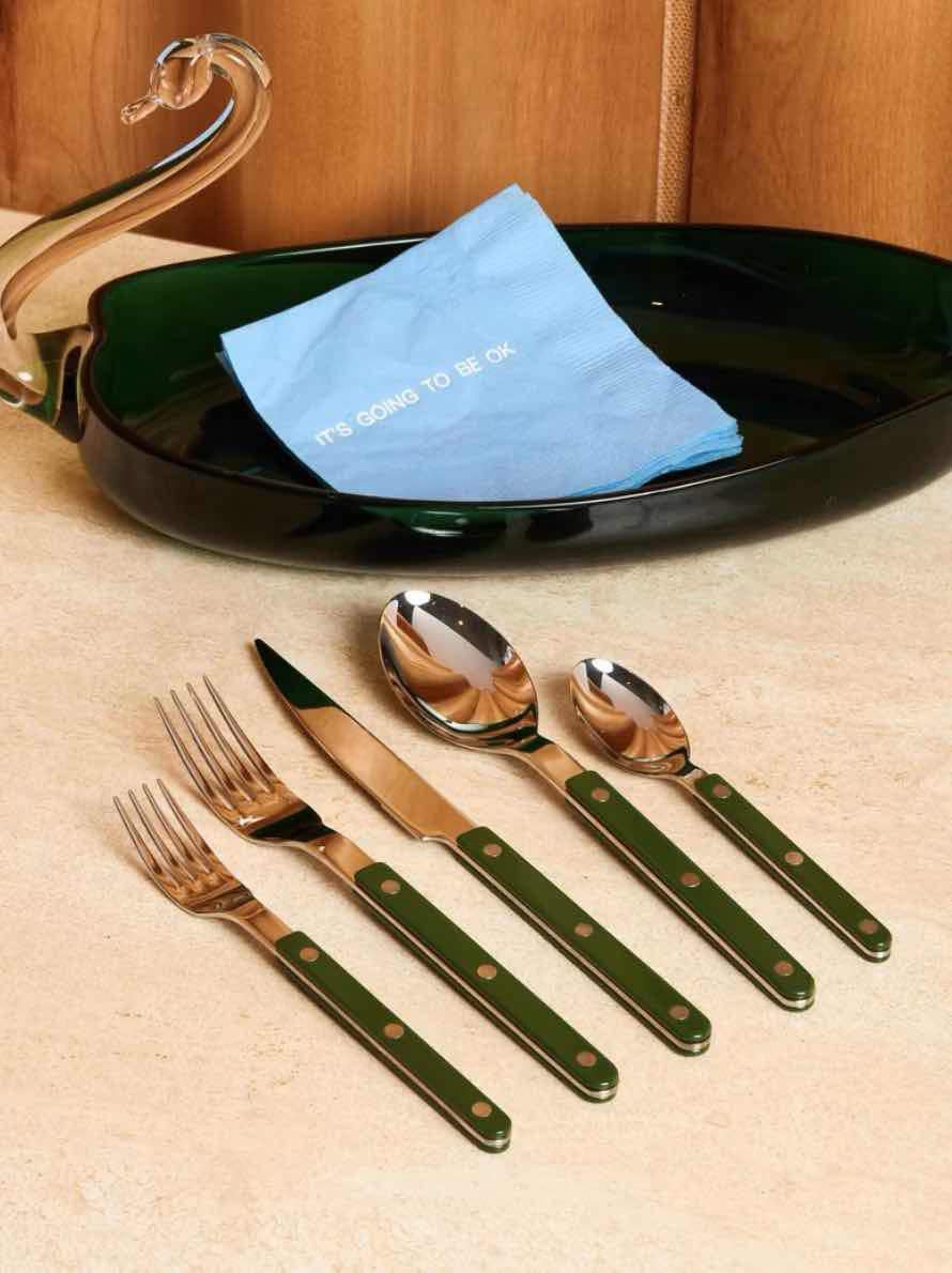 Aapon mini market -Set Of 10 Pcs French Dopamine Cutlery Flatware