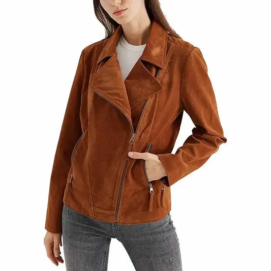 Women’s Goatskin Suede Leather Jacket