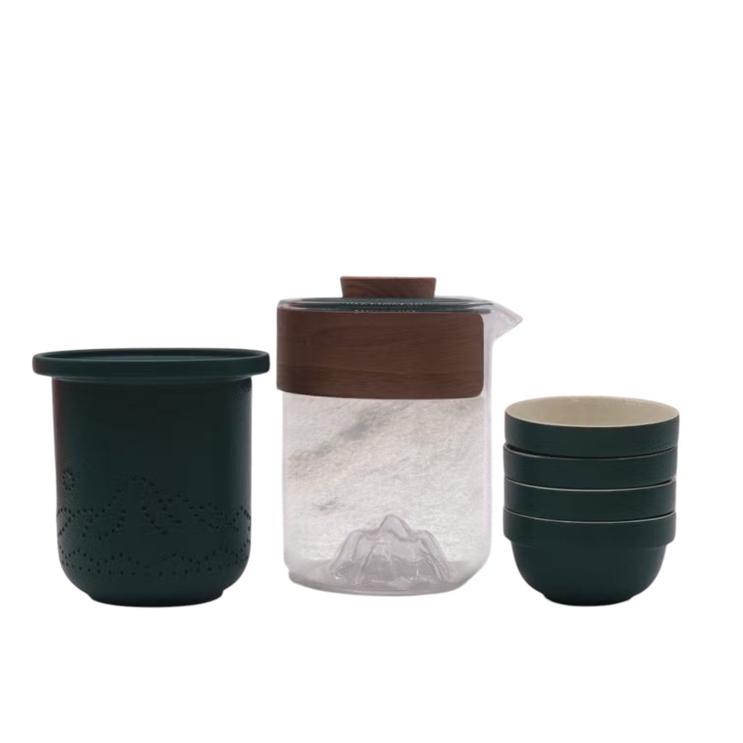 Travel Mountain Teapot Set - Four Friends - Travel Pack