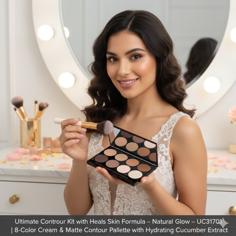 Aapon Mini Market Ltd Ultimate Contour Kit with Heals Skin Formula – Natural Glow